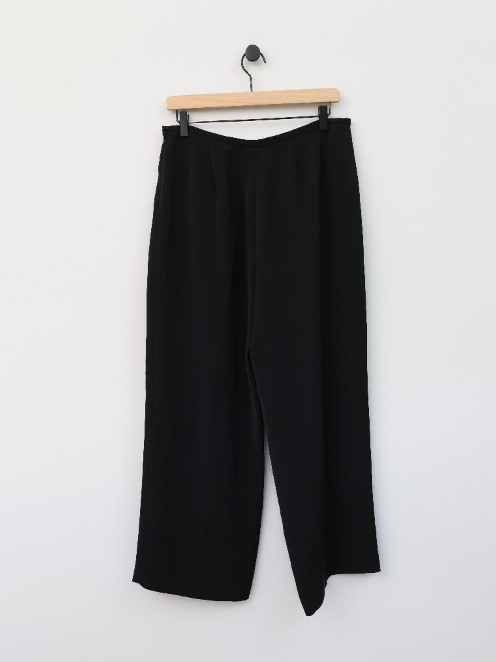 Giorgio Armani Black Wide Leg Trousers - Picture 3 of 4